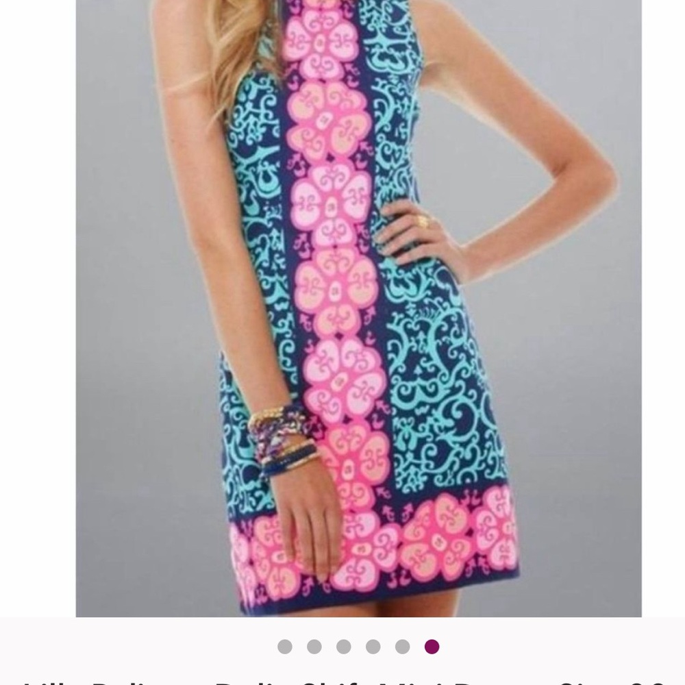 Lilly Pulitzer Pink and Blue Mini Dress